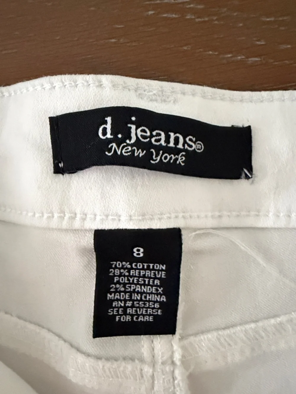 D Jeans White Slim Jeans - Picture 2 of 6